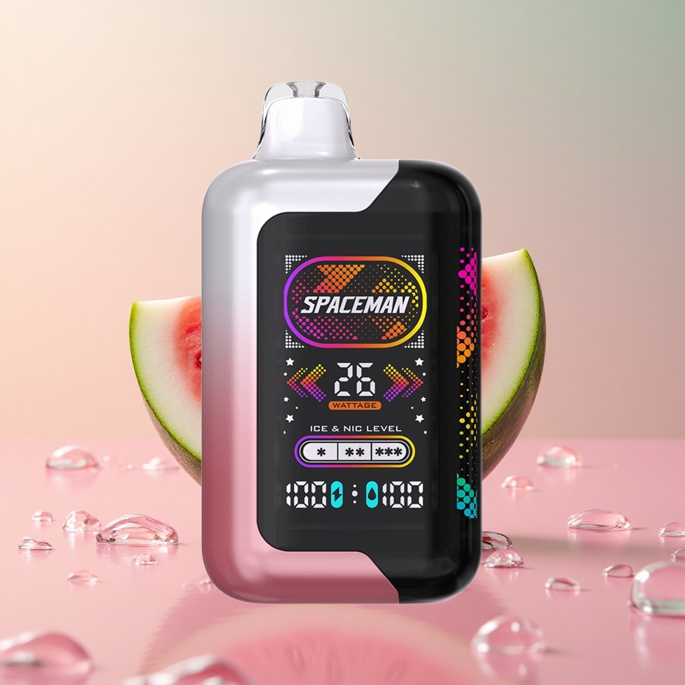 SMOK SPACEMAN SP40000 Disposable Vape Watermelon Ice 20ml e-Liquid Capacity 2.28" Ultra-Large LED Screen