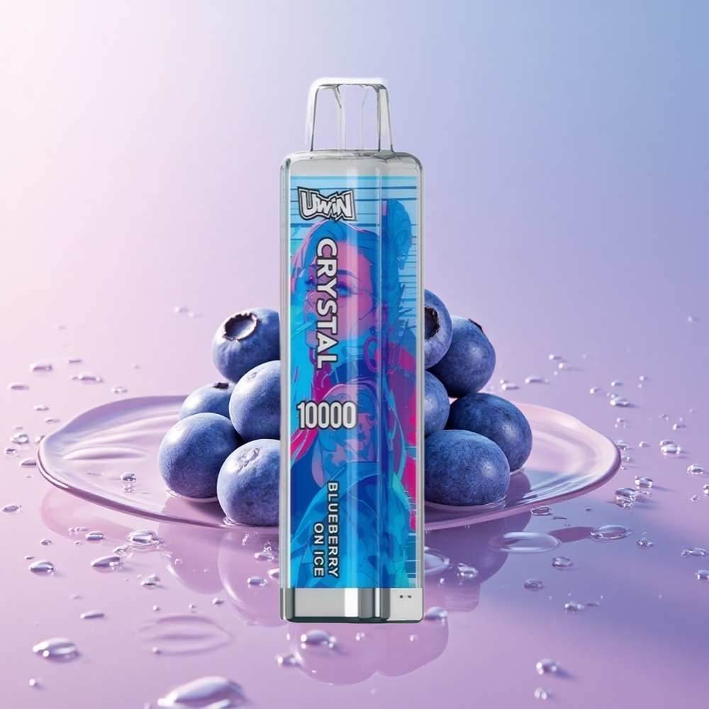Uwin Crystal 10000 Puffs Blueberry On Ice RGB lights