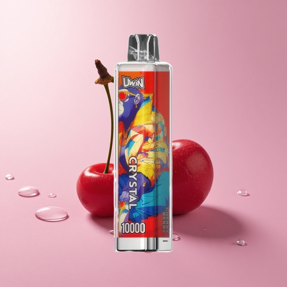 Uwin Crystal 10000 Puffs Cherry Berry RGB lights