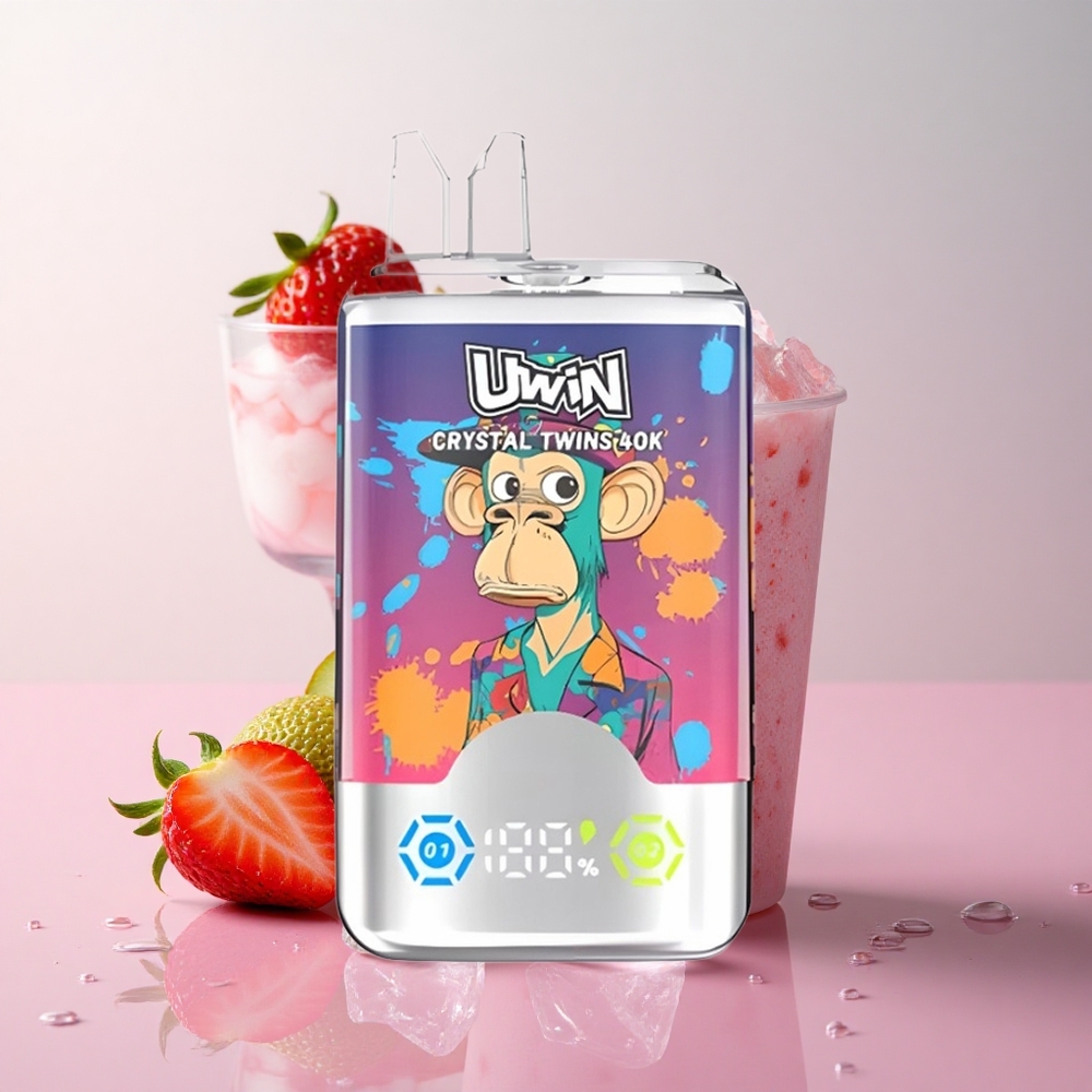 Uwin Crystal Twins 40000 Strawberry Kiwi Grape Ice