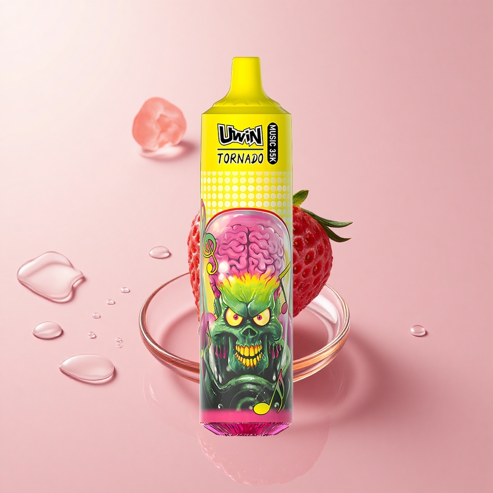 Uwin Tornado 35K Strawberry Ice Music Disposable Vape