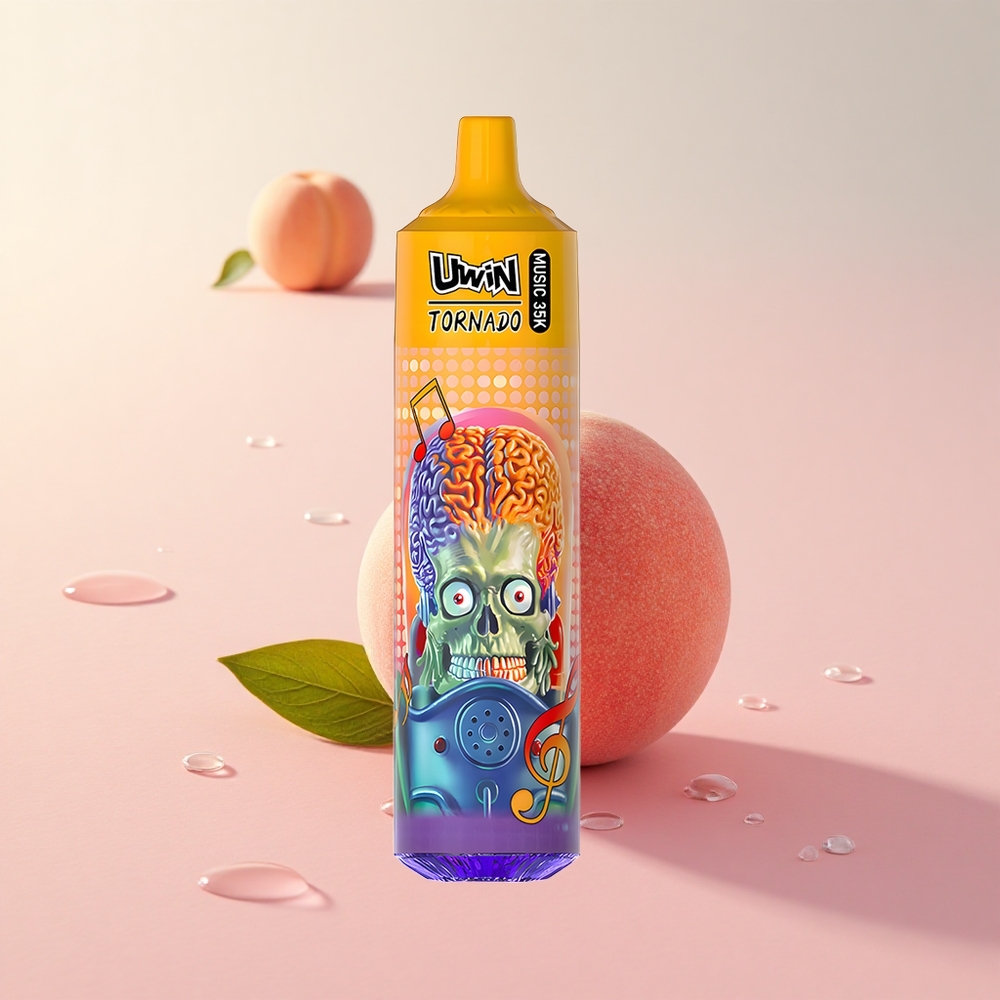 Uwin Tornado 35K Summer Peach Ice Music Disposable Vape