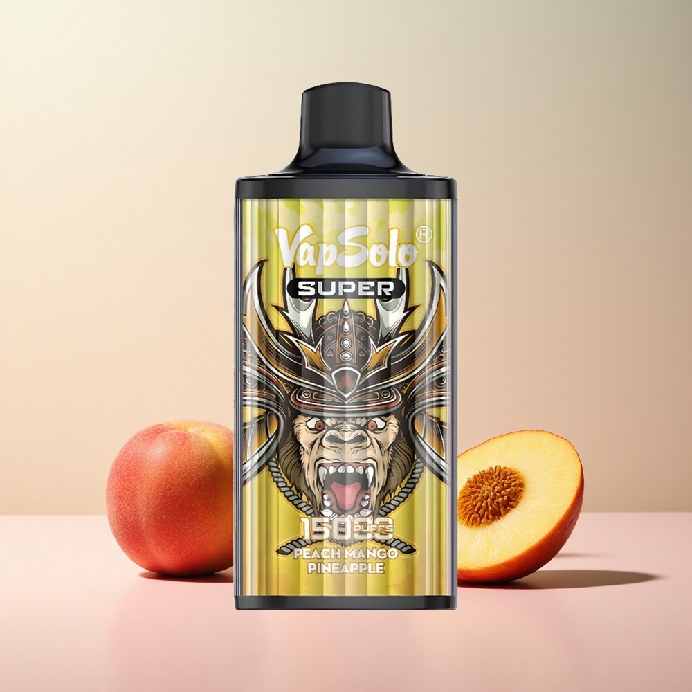 Vapsolo Super 15000 Puffs Peach Mango Pineapple Mesh Coil