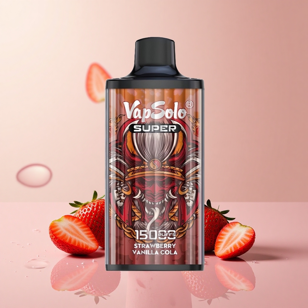 Vapsolo Super 15000 Puffs Strawberry Vanilla Cola Disposable Vape