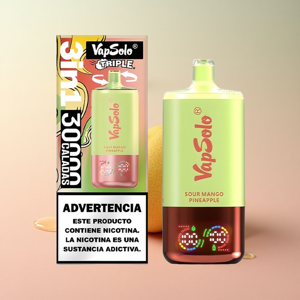 VapSolo Triple 30000 Puffs Sour Mango Pineapple