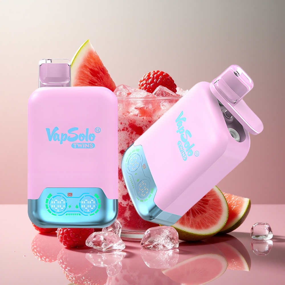Vapsolo Twins 20000 Puffs Black Ice Dragon Fruit Strawberry Raspberry Watermelon