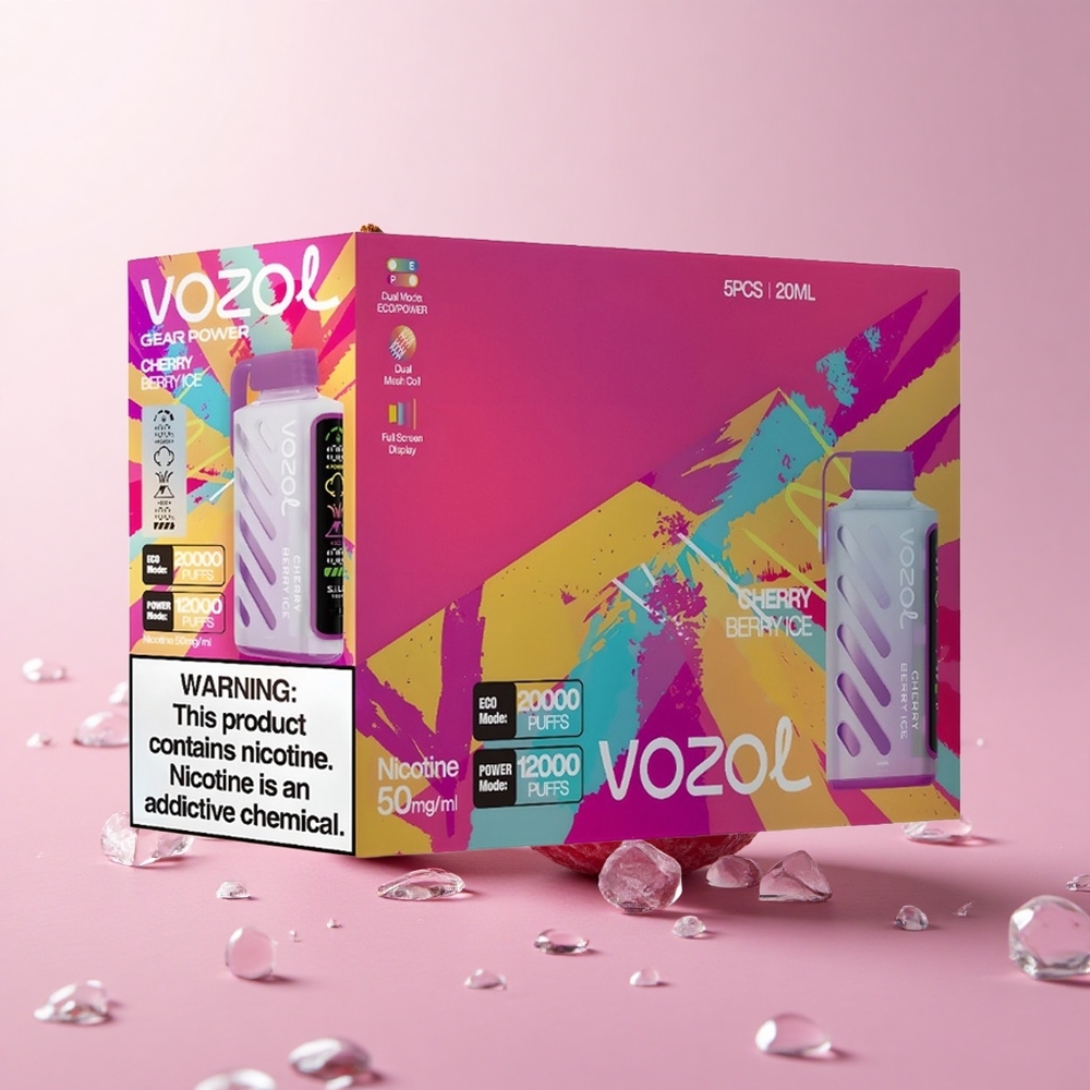VOZOL Gear 20000 Puffs Cherry Berry Ice Dual Mesh