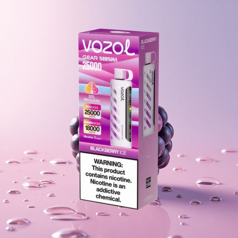 VOZOL Gear 25000 Blackberry Ice Dual Mesh