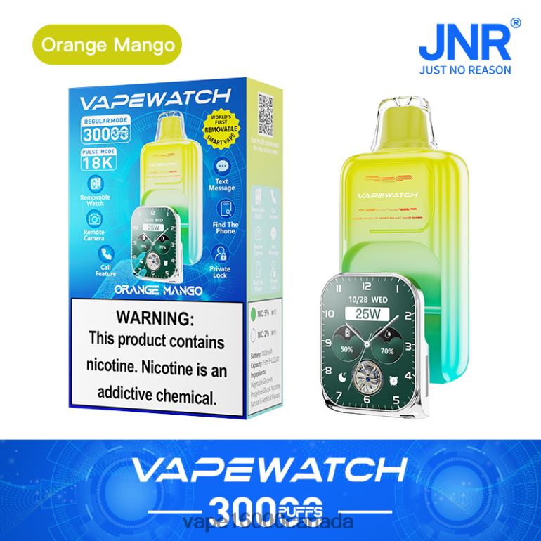 JNR Vape Watch Orange Mango 6L2XH2 - Vape Store